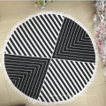 Custom printed microfiber roundie beach towel wholesale